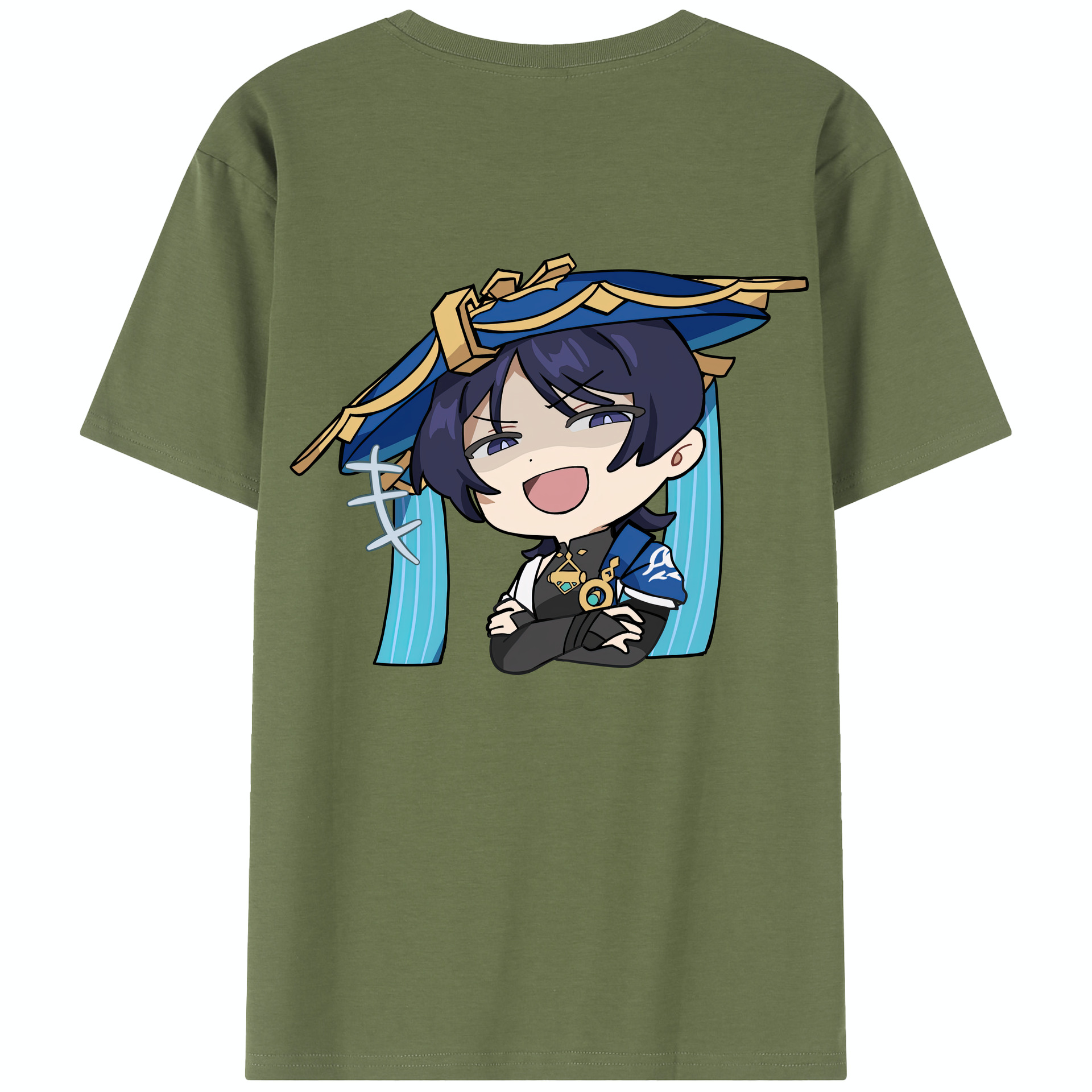 げんし神 さんペい genshin Sanpei 綿100％半袖Tシャツ（背面プリント）